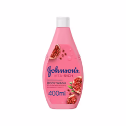 Johnson's Vita-Rich Body Wash With Pomegranate Flower 400ml |24-hour Comfort Shower Gel |Intense Hydration
