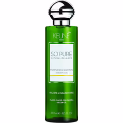 Keune So Pure Moisturizing Shampoo 250mL | Hydrating, Nourishing & Restorative Cleanser for Dry, Damaged & Curly Hair | Sulfa ...