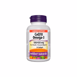 Webber Naturals Coq10 Omega-3 834 mg 30's Softgels