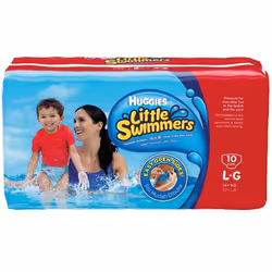 Huggies Little Swimmers Large 10's, Disposable Swim Pants, Easy Open Sides