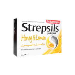 Strepsils Honey & Lemon Lozenges 36's