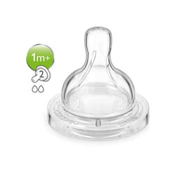 Philips Avent Silicone Teats 2 Holes 2's SCF632/27