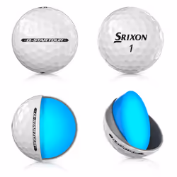 Srixon, New Q-Star Tour 5 2024 - Dozen Golf Balls - Soft Feel, Spin, Performance and Power - 3 Pieces - Urethane - Premium Golf Accessories and Golf