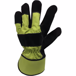 Spear & Jackson Kew Gardens Thermal Lined Rigger Gloves-Large, Green