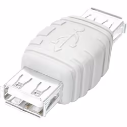 USB A Gender Changer - F/F - USB gender changer - USB (F) to USB (F) - GCUSBAAFF,White