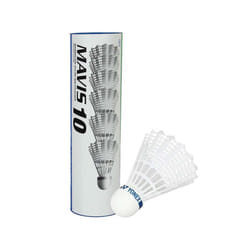 Yonex Mavis 10 Badminton Shuttlecocks Shuttles (Tube of 6) White