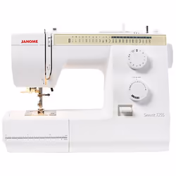 Janome Sewist 725S, White, Manual sewing machine, Sewing, 1 Step, 4 mm, Lever, Rotary