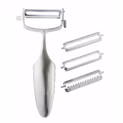 Global GS-94 3-Way Vegetable Peeler with 4 blades
