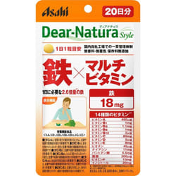 Asahi Dear-Natura Style Iron x Multivitamin 20 capsules Iron preparations Minerals Iron preparations