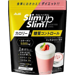 Asahi Slim Up Lactobacillus + Mixed Berry Latte 315g Drinks &amp; Shakes Meal replacements Drinks &amp; Shakes