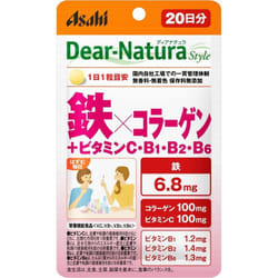 Asahi Dear-Natura Style Iron x Collagen 20 capsules (20-day supply) Iron preparations Minerals Iron preparations