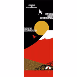 HAMAMONYO Picture Tenugui 'Japan' Cotton Japanese Tenugui Towel