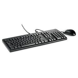 HPE USB and Mouse, PVC Free, Intl keyboard Mouse included Office QWERTY Black