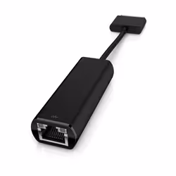 Quickly connect to a corporate network* and transfer data. share files. or print documents with the HP ElitePad Ethernet Adap ...