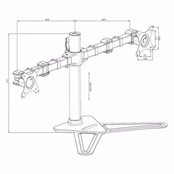iiyama DS1002D-B1 monitor mount / stand 76.2 cm (30") Desk Black - Additional view 8