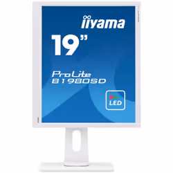 iiyama ProLite B1980SD-W1 LED display 48.3 cm (19") 1280 x 1024 pixels White
