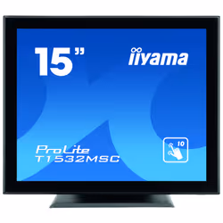 iiyama T1532MSC-B5AG, 38.1 cm (15"), 1024 x 768 pixels, 315 cd/m², 0.297 x 0.297 mm, 700:1, 8 ms