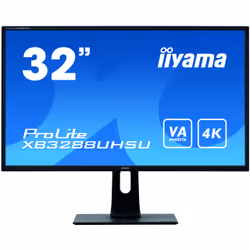 iiyama ProLite XB3288UHSU-B1 LED display 80 cm (31.5") 3840 x 2160 pixels 4K Ultra HD Black