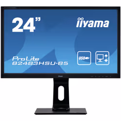 iiyama ProLite B2483HSU-B5, 61 cm (24"), 1920 x 1080 pixels, Full HD, LED, 1 ms, Black