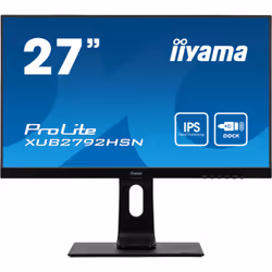 iiyama ProLite XUB2792HSN-B1, 68.6 cm (27"), 1920 x 1080 pixels, Full HD, LED, 4 ms, Black
