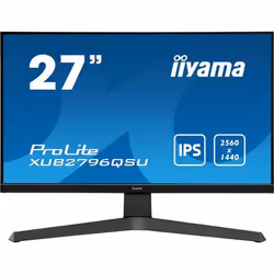 iiyama ProLite XUB2796QSU-B1, 68.6 cm (27"), 2560 x 1440 pixels, 2K Ultra HD, LED, 1 ms, Black