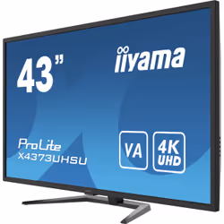 iiyama ProLite X4373UHSU-B1 computer monitor 108 cm (42.5") 3840 x 2160 pixels 4K Ultra HD Black - Additional view 4