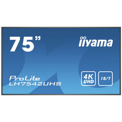 iiyama PROLITE LH7542UHS-B3 Monitor 75 inch 4K UHD IPS 500 cd/m² 18/7 Android Black