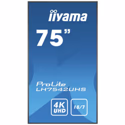 iiyama PROLITE LH7542UHS-B3 Monitor 75 inch 4K UHD IPS 500 cd/m² 18/7 Android Black - Additional view 2