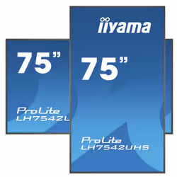 iiyama PROLITE LH7542UHS-B3 Monitor 75 inch 4K UHD IPS 500 cd/m² 18/7 Android Black - Additional view 3