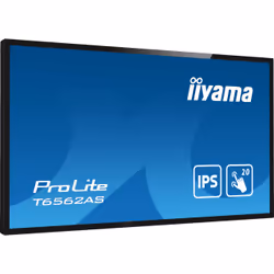 iiyama T6562AS-B1 Signage Display Interactive flat panel 163.8 cm (64.5") IPS 500 cd/m² 4K Ultra HD Black Touchscreen Built-in processor Android 8.0 24/7 - Additional view 5