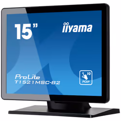 iiyama ProLite T1521MSC-B2 computer monitor 38.1 cm (15") 1024 x 768 pixels XGA LED Touchscreen Tabletop Black - Additional view 6
