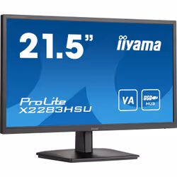iiyama ProLite X2283HSU-B1 computer monitor 54.6 cm (21.5") 1920 x 1080 pixels Full HD LCD Black