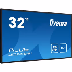 iiyama LE3241S-B1 Signage Display Digital signage flat panel 80 cm (31.5") 350 cd/m² Full HD Black 18/7