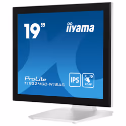 iiyama ProLite T1932MSC-W1SAG computer monitor 48.3 cm (19") 1280 x 1024 pixels Full HD LED Touchscreen Tabletop White - Additional view 5