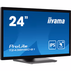 iiyama ProLite T2438MSC-B1 computer monitor 60.5 cm (23.8") 1920 x 1080 pixels Full HD LED Touchscreen Black - Additional view 4