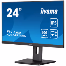 iiyama ProLite XUB2492QSU-B1 computer monitor 60.5 cm (23.8") 2560 x 1440 pixels Wide Quad HD LED Black - Additional view 4