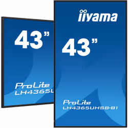 iiyama LH4365UHSB-B1 Signage Display Kiosk design 108 cm (42.5") LED Wi-Fi 800 cd/m² 4K Ultra HD Black Built-in processor Android 11 24/7 - Additional view 5