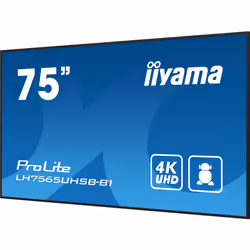 iiyama LH7565UHSB-B1 Signage Display Kiosk design 189.2 cm (74.5") LED Wi-Fi 800 cd/m² 4K Ultra HD Black Built-in processor Android 11 24/7 - Additional view 7