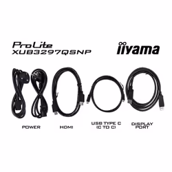 iiyama ProLite 32’’ QHD IPS technology panel with RJ45 (LAN), KVM Switch and USB-C Dock with 95W power delivery - Additional view 4