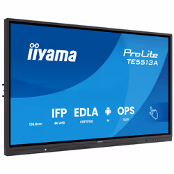 iiyama TE5513A-B1AG Signage Display Interactive flat panel 138.7 cm (54.6") Wi-Fi 450 cd/m² 4K Ultra HD Black Touchscreen Built-in processor Android 18/7 - Additional view 4