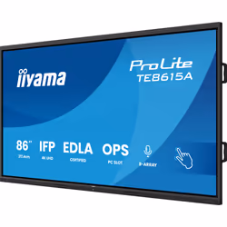 iiyama TE8615A-B1AG Signage Display Digital signage flat panel 2.18 m (86") Wi-Fi 550 cd/m² 4K Ultra HD Black Touchscreen Built-in processor Android