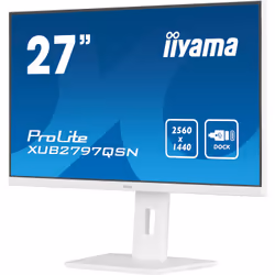 iiyama G-MASTER XUB2797QSN-W2 computer monitor 68.6 cm (27") 2560 x 1440 pixels 4K Ultra HD LED White - Additional view 5