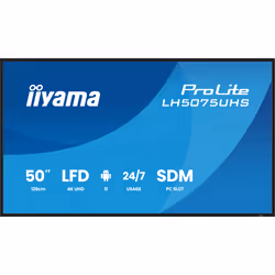 iiyama 50" 4K UHD Professional Digital Signage 24/7 display featuring Android OS, FailOver and Intel® SDM slot - Additional view 2