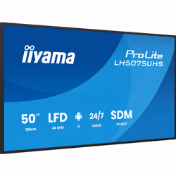 iiyama 50" 4K UHD Professional Digital Signage 24/7 display featuring Android OS, FailOver and Intel® SDM slot - Additional view 4