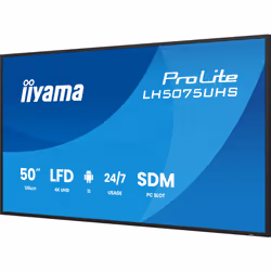 iiyama 50" 4K UHD Professional Digital Signage 24/7 display featuring Android OS, FailOver and Intel® SDM slot - Additional view 6