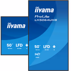 iiyama LH5064UHS-B1AG Signage Display Digital signage flat panel 127 cm (50") Wi-Fi 500 cd/m² 4K Ultra HD Black Android 24/7 - Additional view 4