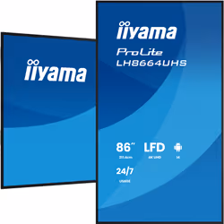 iiyama LH8664UHS-B3AG Signage Display Digital signage flat panel 2.17 m (85.6") Wi-Fi 450 cd/m² 4K Ultra HD Black Built-in processor Android 24/7 - Additional view 5