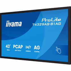 iiyama T4329AS-B1AG Signage Display Interactive flat panel 108 cm (42.5") LED Wi-Fi 500 cd/m² 4K Ultra HD Black Touchscreen Built-in processor Android 24/7 - Additional view 8