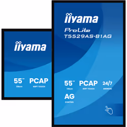 iiyama T5529AS-B1AG Signage Display Interactive flat panel 138.7 cm (54.6") LED Wi-Fi 500 cd/m² 4K Ultra HD Black Touchscreen Built-in processor Android 24/7 - Additional view 5