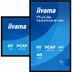 iiyama T6529AS-B1AG Signage Display Interactive flat panel 163.8 cm (64.5") LED Wi-Fi 500 cd/m² 4K Ultra HD Black Touchscreen Built-in processor Android 24/7 - Additional view 5